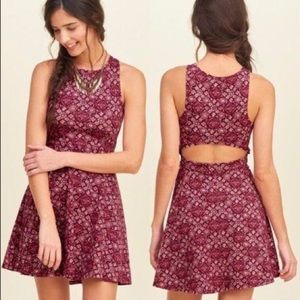 Hollister Red Tribal Tank Dress